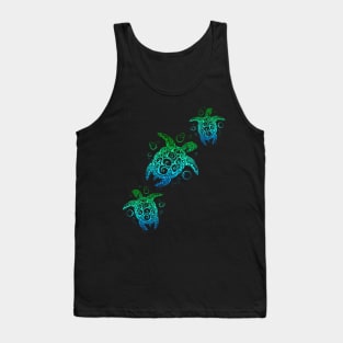 Hawaiian Honu Sea Turtles Beach Tank Top